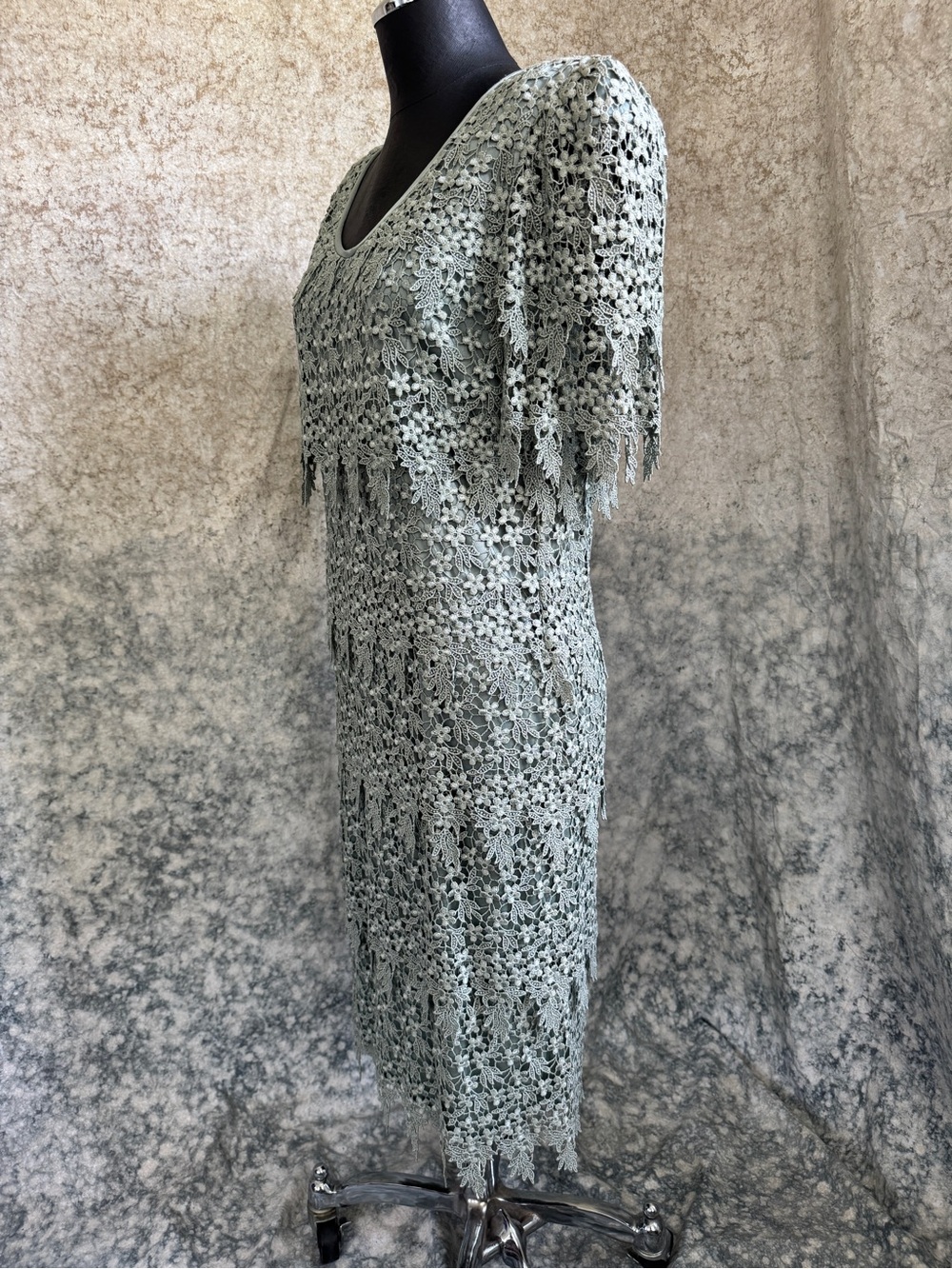 Vintage Cattiva New York Lace Waterfall Dress - 6 - Picture 3 of 8